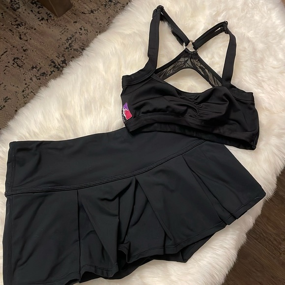 Mini Skort and Sports Bra Set - Picture 1 of 6